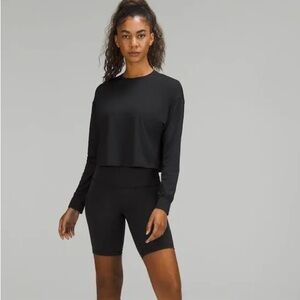 Lululemon Abrasion-Resistant Training Long Sleeve Black Sz 2